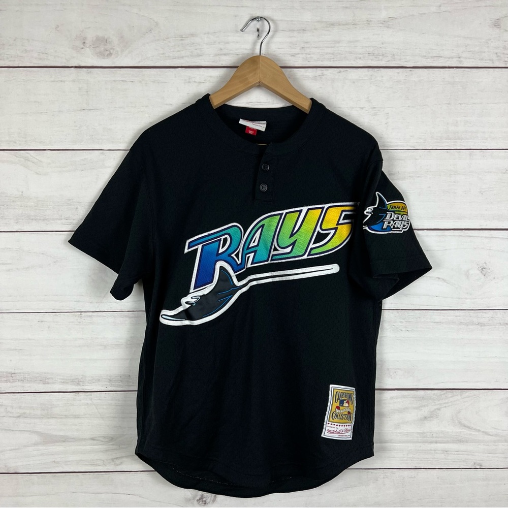 Tampa Bay Rays MLB Cooperstown Mitchell & Ness Boggs Jersey Medium